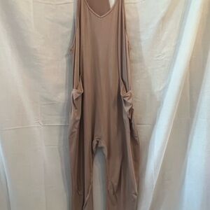 Women's Tan Jumpsuit